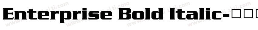 Enterprise Bold Italic字体转换